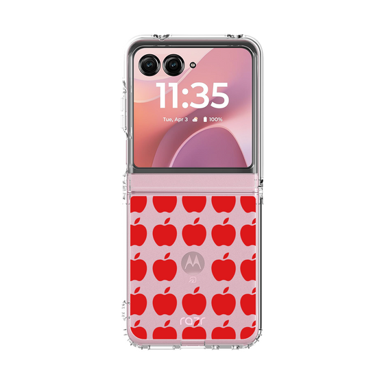 クリアケース［ Apple - Red ］