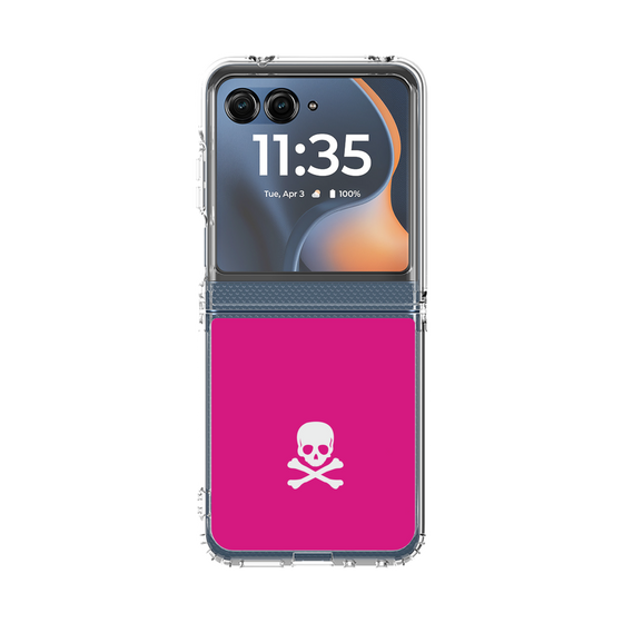 クリアケース［ スカル - Pink ］