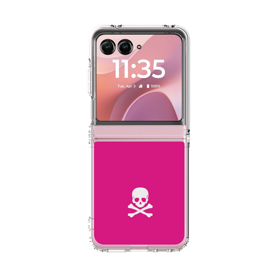 クリアケース［ スカル - Pink ］