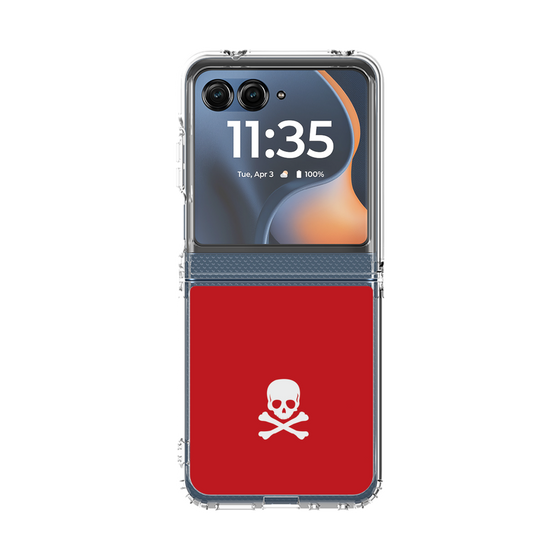 クリアケース［ スカル - Red ］