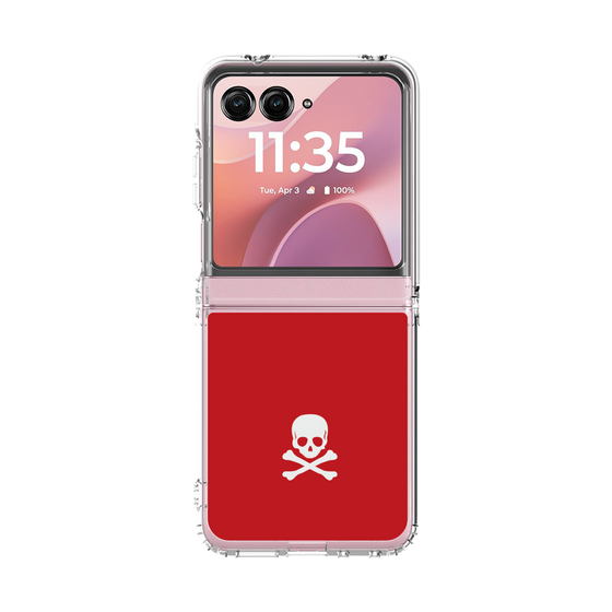 クリアケース［ スカル - Red ］