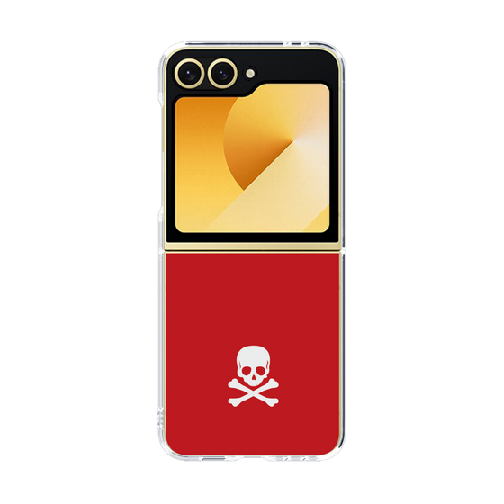 クリアケース［ スカル - Red ］