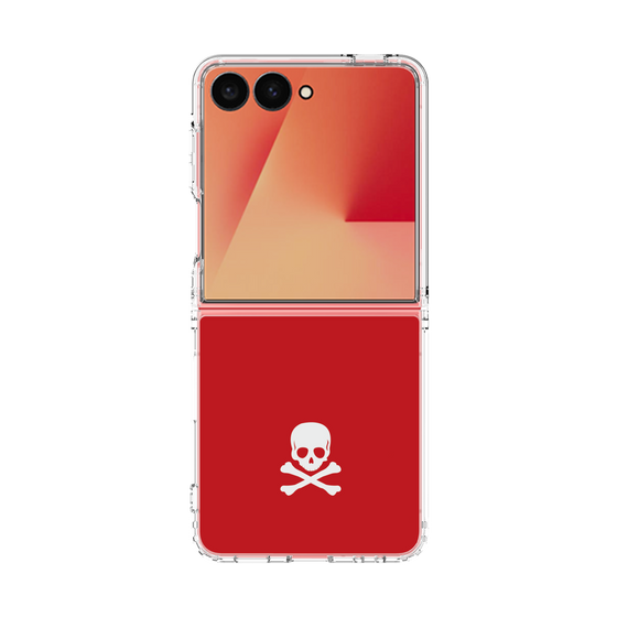 クリアケース［ スカル - Red ］