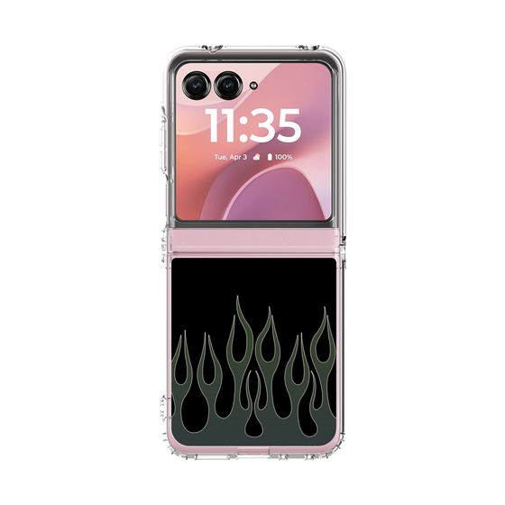 クリアケース［ 炎 - Blue ］