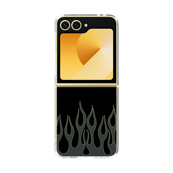 クリアケース［ 炎 - Blue ］