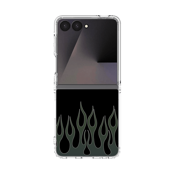 クリアケース［ 炎 - Blue ］