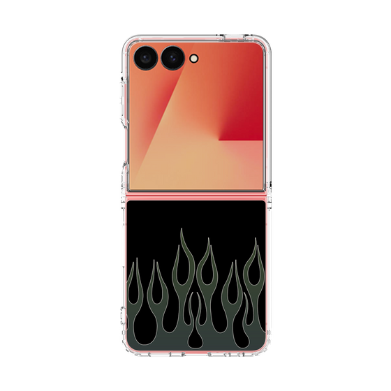 クリアケース［ 炎 - Blue ］