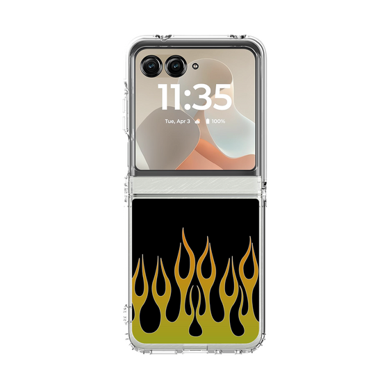 クリアケース［ 炎 - Green ］