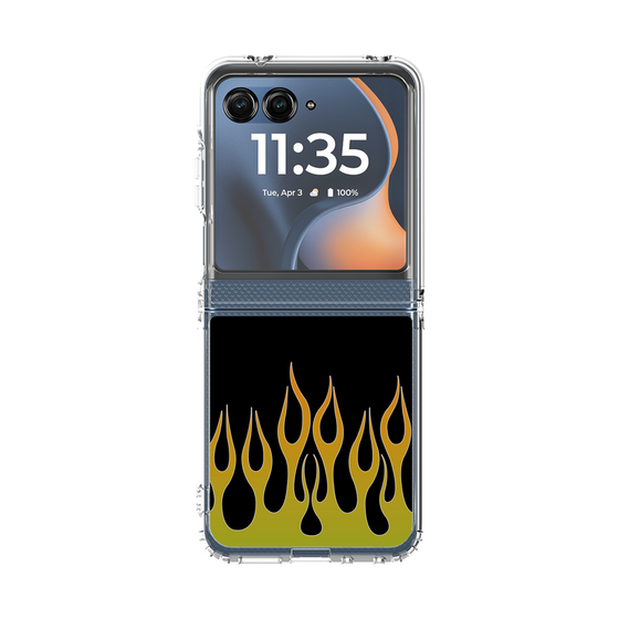 クリアケース［ 炎 - Green ］