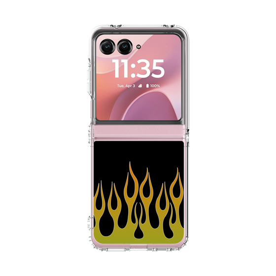 クリアケース［ 炎 - Green ］