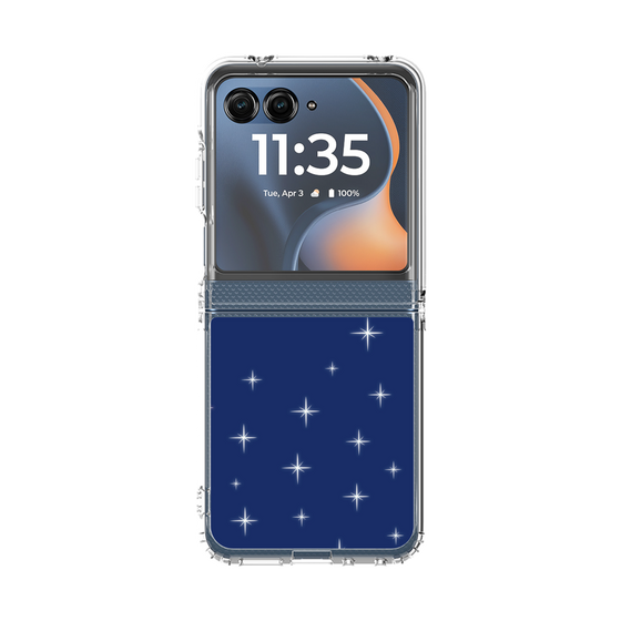 クリアケース［ Glitter - Blue ］