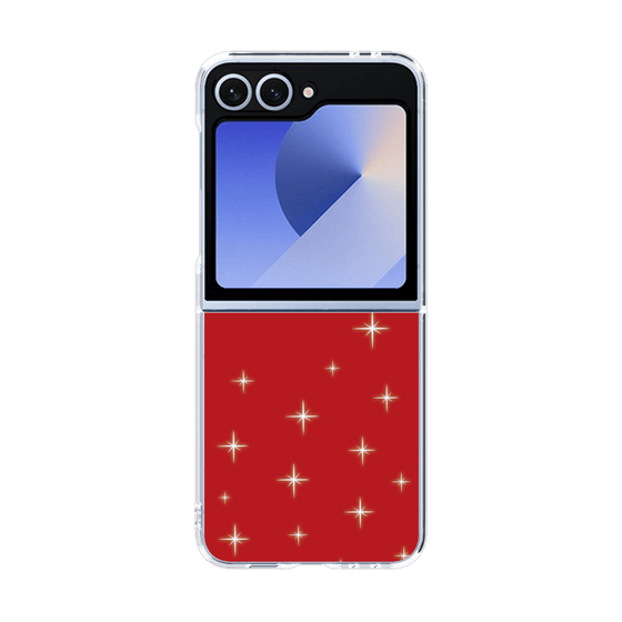 クリアケース［ Glitter - Red ］