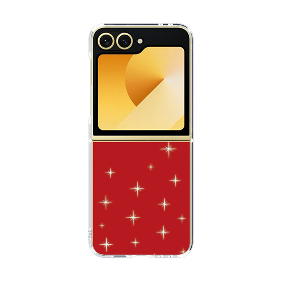 クリアケース［ Glitter - Red ］