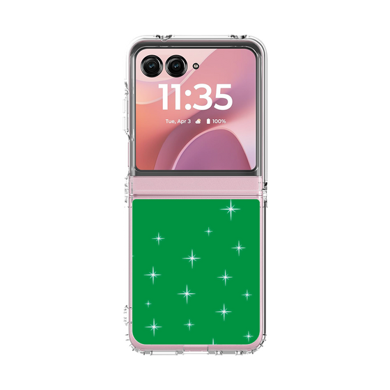 クリアケース［ Glitter - Green ］