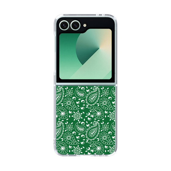 クリアケース［ ペイズリー - Green ］