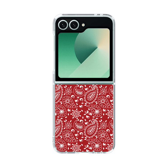 クリアケース［ ペイズリー - Red ］