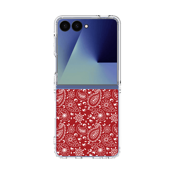 クリアケース［ ペイズリー - Red ］