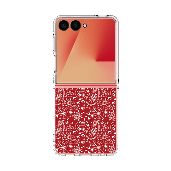 クリアケース［ ペイズリー - Red ］