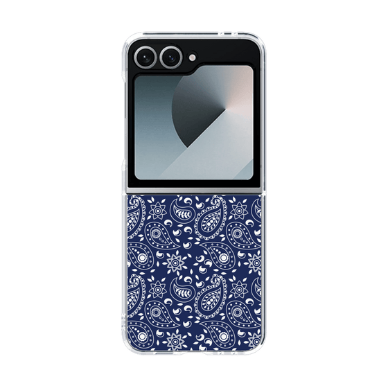 クリアケース［ ペイズリー - Blue ］