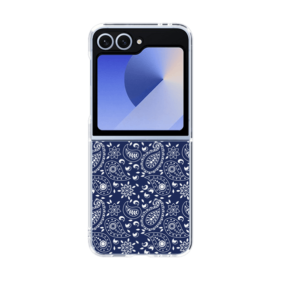 クリアケース［ ペイズリー - Blue ］