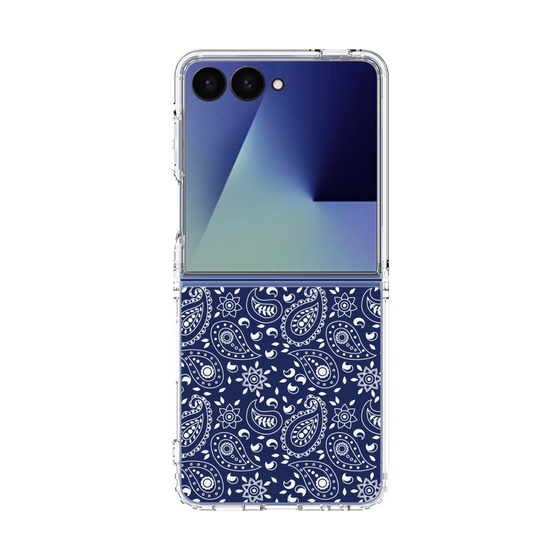 クリアケース［ ペイズリー - Blue ］