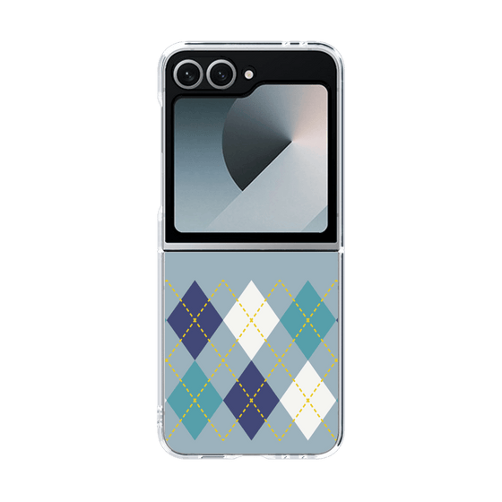クリアケース［ Nordic Argyle - Blue ］