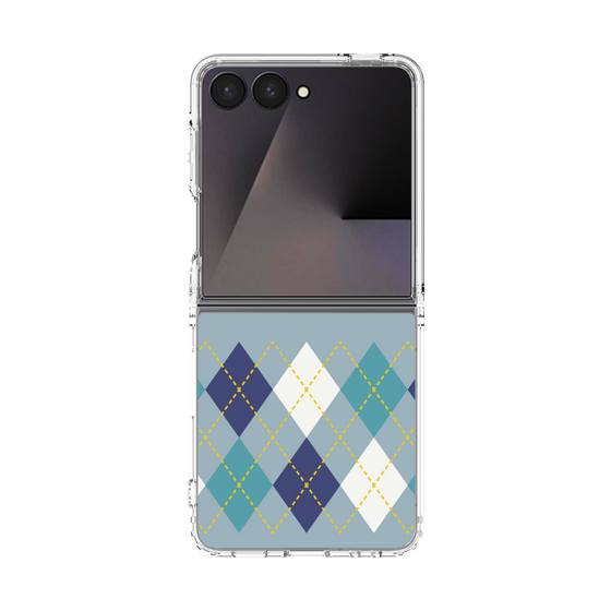 クリアケース［ Nordic Argyle - Blue ］
