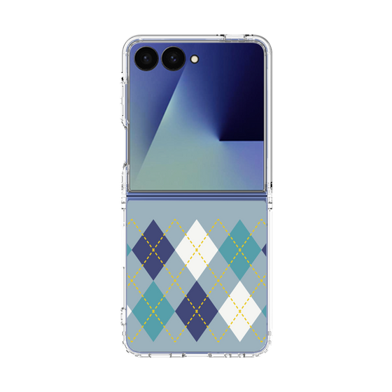 クリアケース［ Nordic Argyle - Blue ］