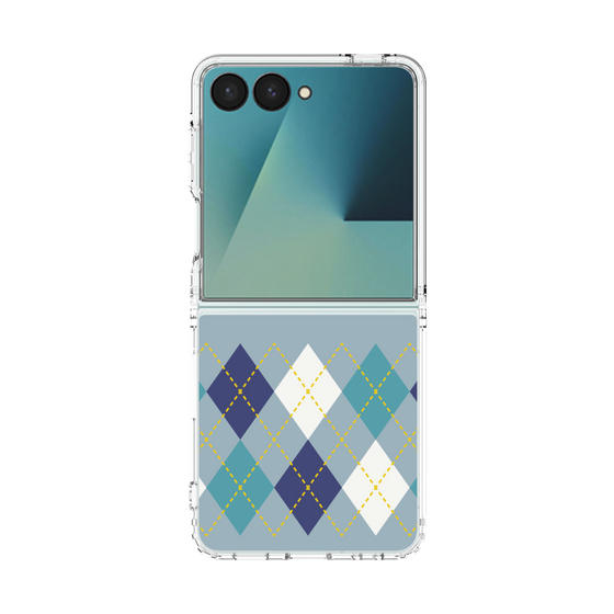 クリアケース［ Nordic Argyle - Blue ］