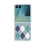 クリアケース［ Nordic Argyle - Blue ］