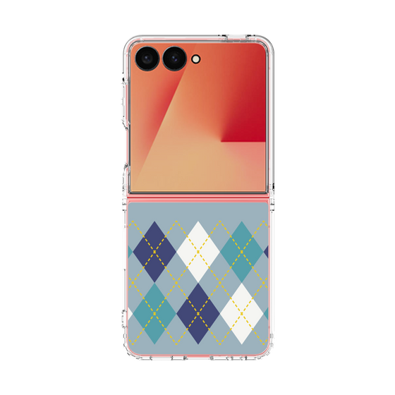 クリアケース［ Nordic Argyle - Blue ］