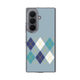 クリアケース［ Nordic Argyle - Blue ］