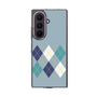 クリアケース［ Nordic Argyle - Blue ］