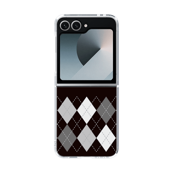 クリアケース［ Nordic Argyle - Black ］