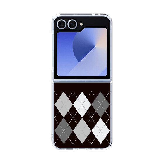 クリアケース［ Nordic Argyle - Black ］