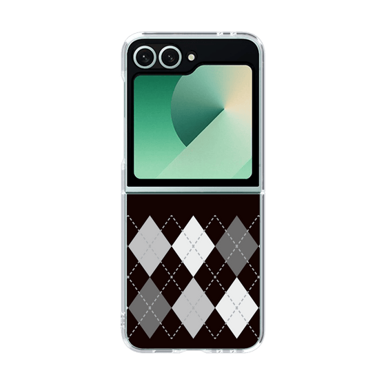 クリアケース［ Nordic Argyle - Black ］