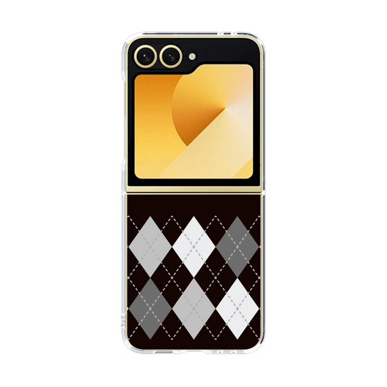 クリアケース［ Nordic Argyle - Black ］