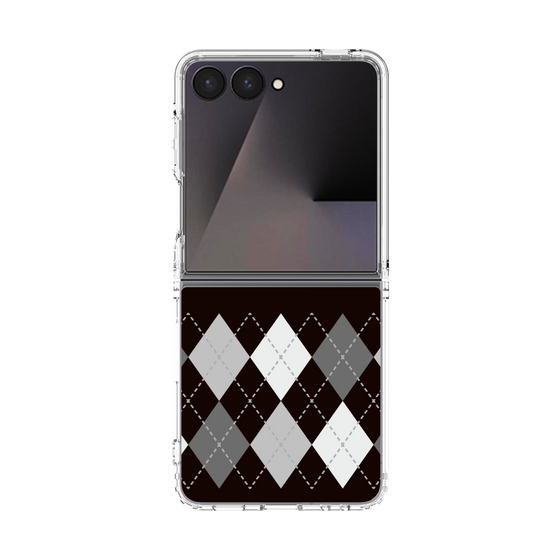 クリアケース［ Nordic Argyle - Black ］