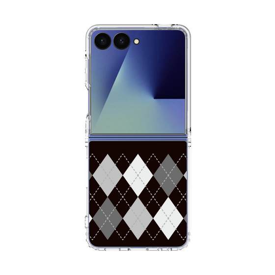 クリアケース［ Nordic Argyle - Black ］
