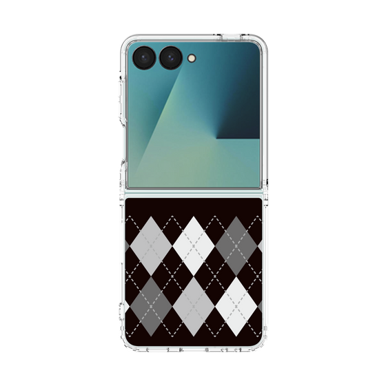 クリアケース［ Nordic Argyle - Black ］