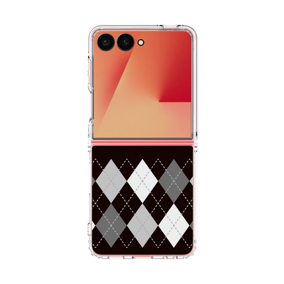 クリアケース［ Nordic Argyle - Black ］