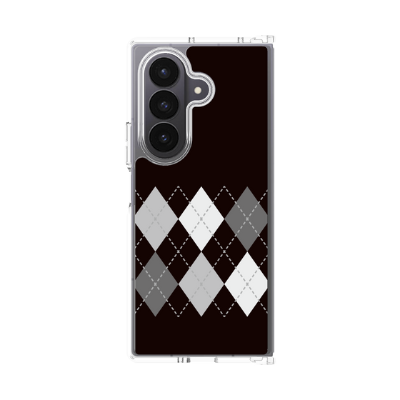 クリアケース［ Nordic Argyle - Black ］