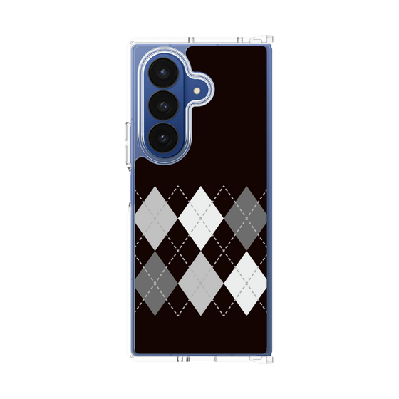 クリアケース［ Nordic Argyle - Black ］