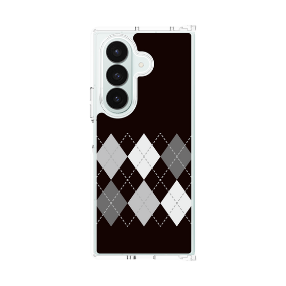クリアケース［ Nordic Argyle - Black ］