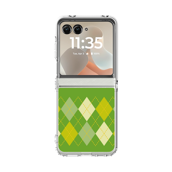 クリアケース［ Nordic Argyle - Green ］