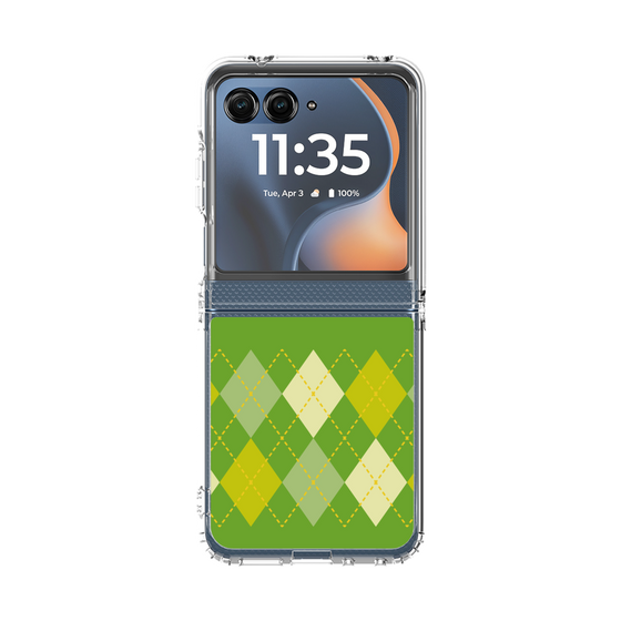 クリアケース［ Nordic Argyle - Green ］