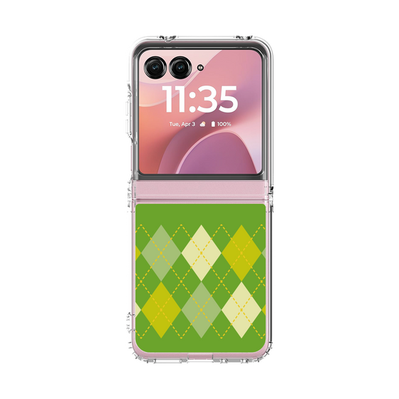 クリアケース［ Nordic Argyle - Green ］