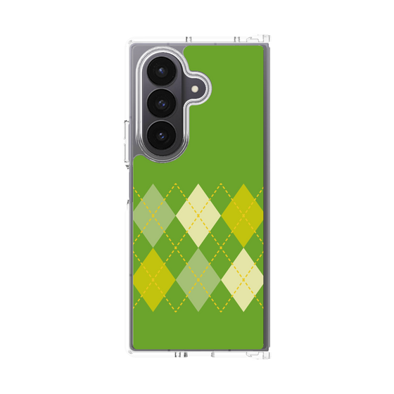 クリアケース［ Nordic Argyle - Green ］