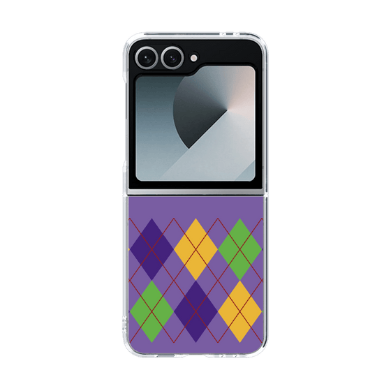 クリアケース［ Nordic Argyle - Purple ］