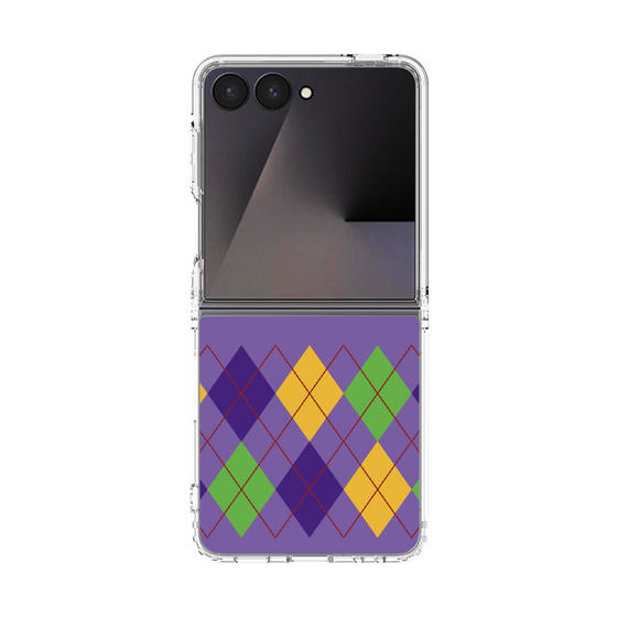 クリアケース［ Nordic Argyle - Purple ］